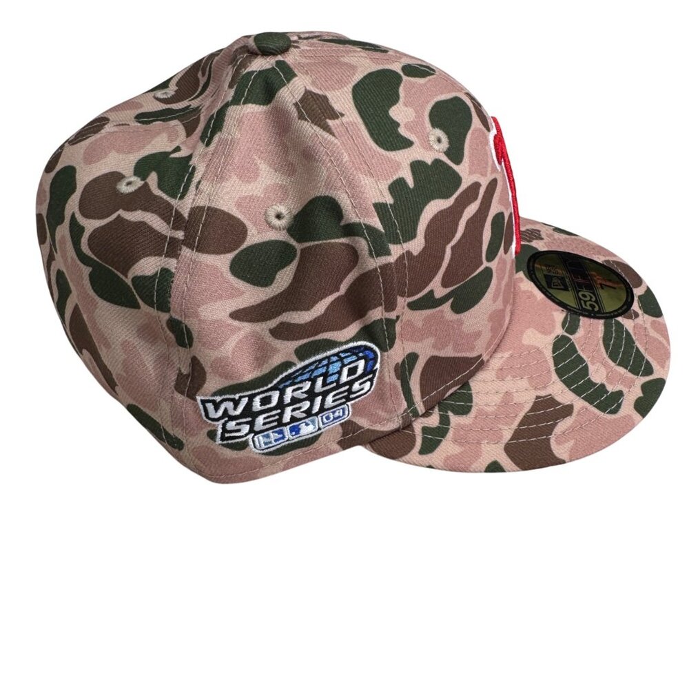 New Era Boston Red Sox 2004 World Series Side Patch 59Fifty Fitted Hat 7 1/4 NWT - Picture 2 of 9